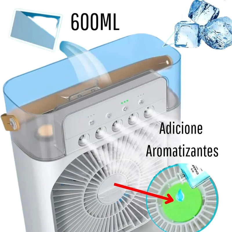 Mini ventilador elétrico cubos de gelo