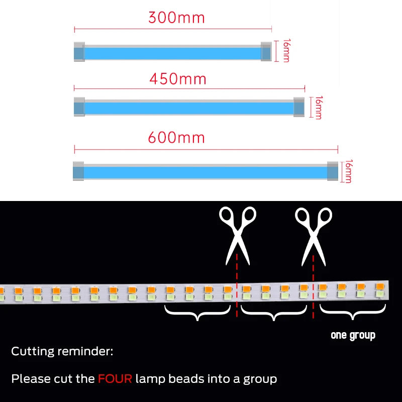 2 pces led drl carro luz