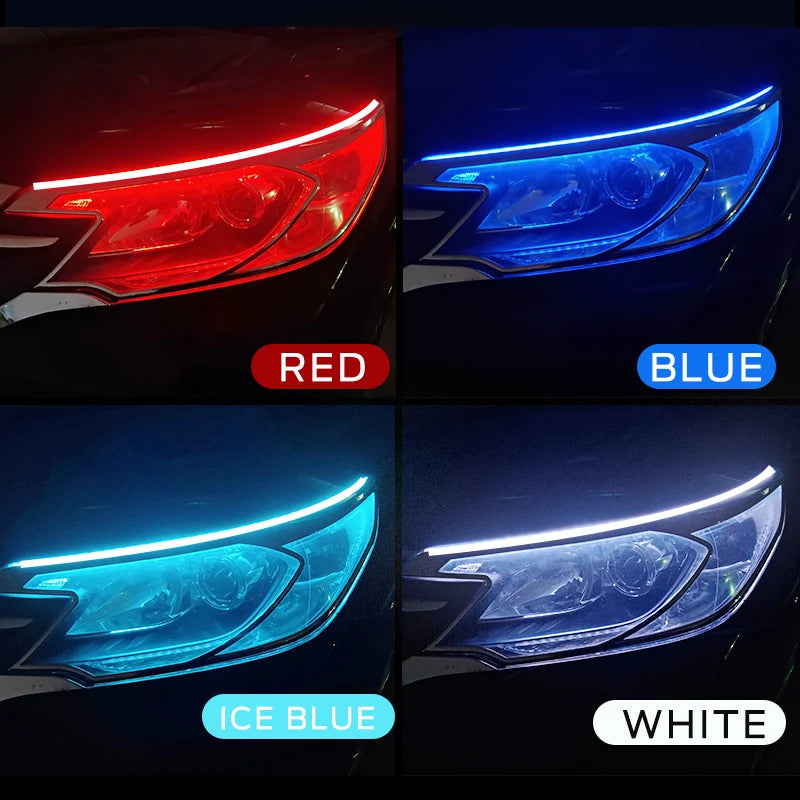 2 pces led drl carro luz