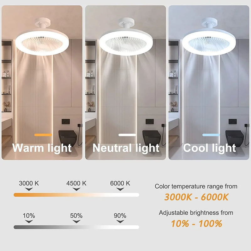 Luminária LED com Ventilador - Compre 1 Leve 2